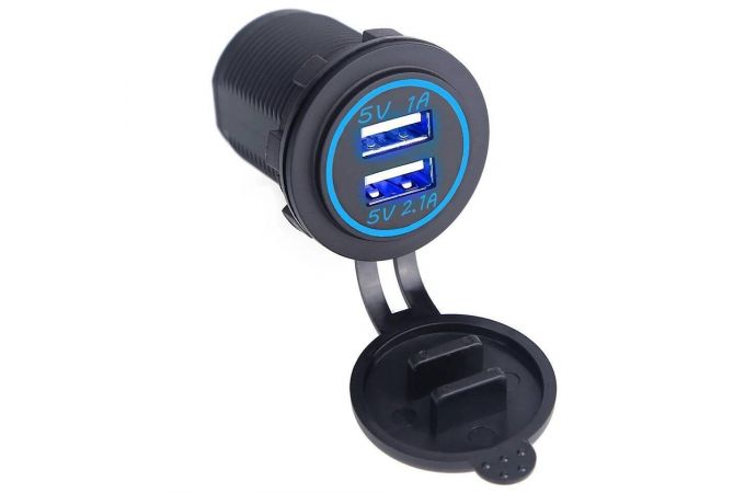 Разъем USB TDS TS-CAU19 встраиваемый (5B,2100mA)