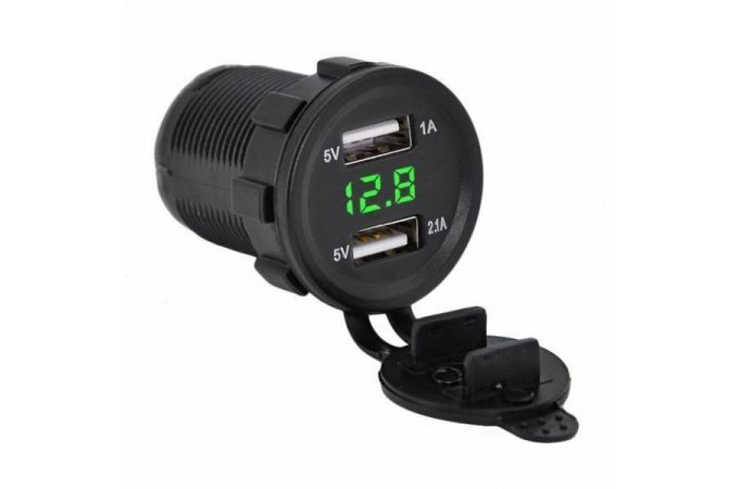 Автомобильное зарядное устройство АЗУ USB ORBITA AV-353 USB встраиваемый (5B,2100mA) (черный)