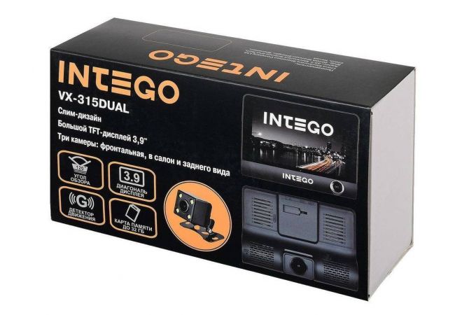 Автовидеорегистратор INTEGO VX-315DUAL
