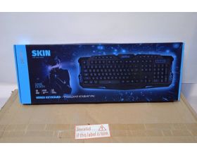 Клавиатура игровая проводная Perfeo "SKIN" Multimedia, подсветка USB PF_B4893 (черный) (УЦЕНКА! МЯТАЯ УПАКОВКА)
