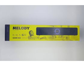 Колонка-саундбар Perfeo "MELODY", мощность 6 Вт, USB, пластик, черный PF_A4435 (УЦЕНКА! МЯТАЯ УПАКОВКА)