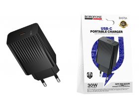 Сетевое зарядное устройство USB-C BOROFONE BAS75A Source PD30W зарядное устройство (EU) черный