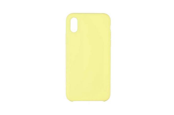 Чехол для iPhone ХR Silicone Case Soft Touch (лимонад) 32