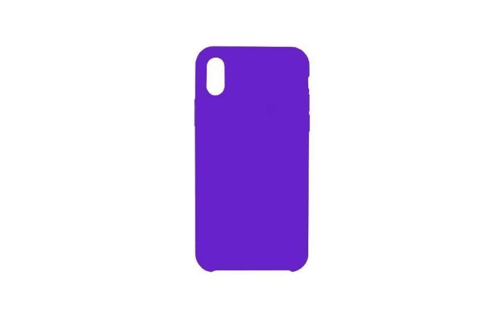 Чехол для iPhone ХS (5.8) Silicone Case Soft Touch (фиолетовый) 30
