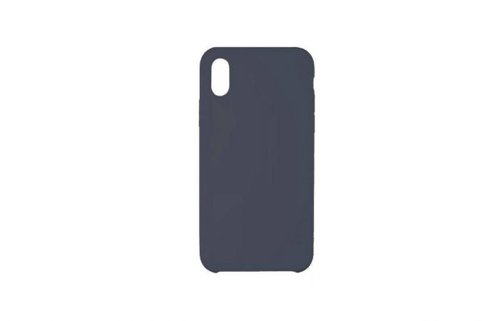 Чехол для iPhone ХS (5.8) Silicone Case Soft Touch (темно-синий) 8
