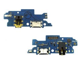 Шлейф для Samsung M205F Galaxy M20 с разъемом зарядки + разъем гарнитуры (плата)