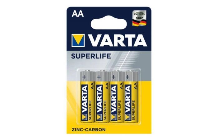 Батарейка солевая VARTA SUPERLIFE 2006 R6 AA/4BL (цена за блистер 4 шт)