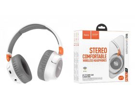 Наушники мониторные беспроводные HOCO W43 Adventure Bluetooth (белый)