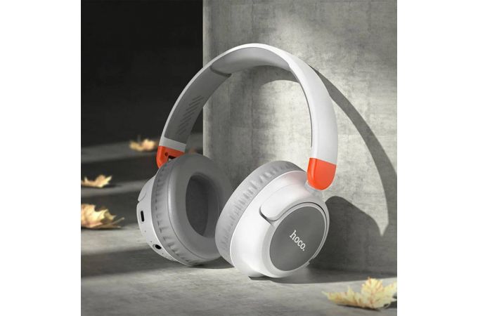 Наушники мониторные беспроводные HOCO W43 Adventure Bluetooth (белый)