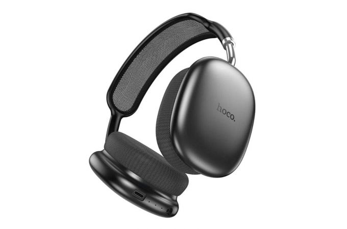 Наушники мониторные беспроводные HOCO W55 Plus Happiness ANC noise reduction (глубокий серый космос)