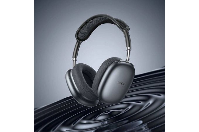 Наушники мониторные беспроводные HOCO W55 Plus Happiness ANC noise reduction (глубокий серый космос)
