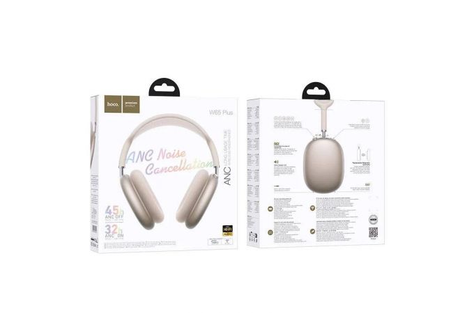 Наушники мониторные беспроводные HOCO W65 Plus Happy ANC (цвет звезды)