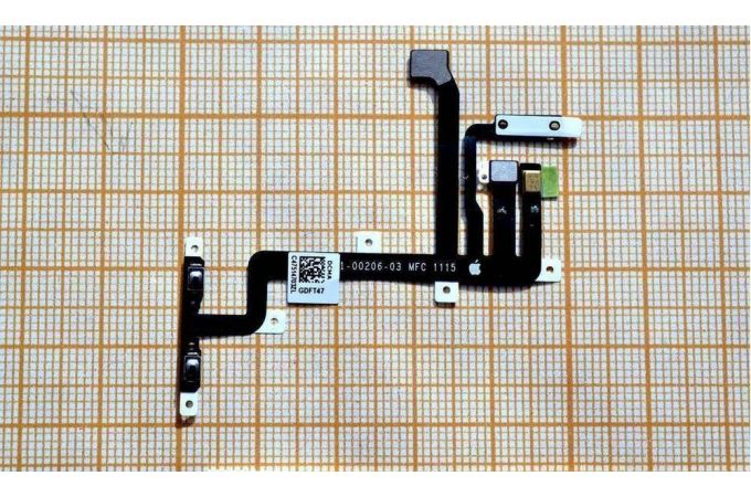 Шлейф для iPod touch 5 с кнопкой включения + кнопки громкости + микрофон