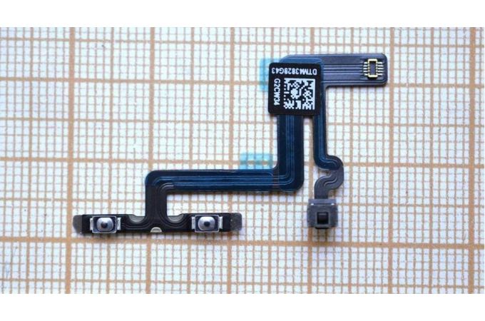 Шлейф для iPhone 6 plus (5.5) с кнопками громкости + переключатель + металлический фиксатор