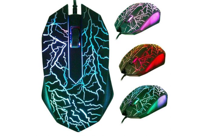 Мышь проводная оптическая Орбита OT-PCM39 (USB, 2400 dpi, 2 кнопки) (черный)