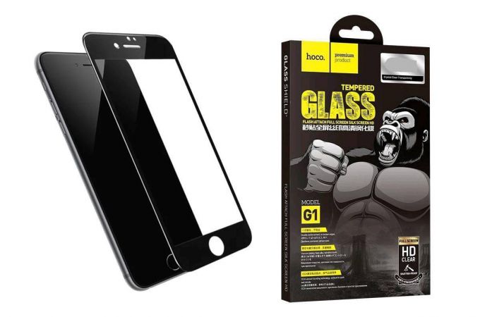 Защитное стекло дисплея iPhone 7 Plus/8 Plus (5.5) HOCO G1 (черный)