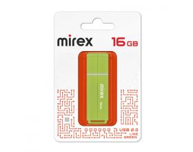 Флешка USB 2.0 Mirex LINE GREEN 16GB (ecopack)