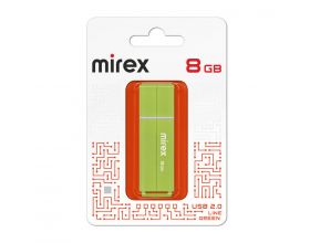 Флешка USB 2.0 Mirex LINE GREEN 8GB (ecopack)