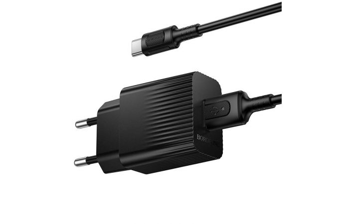 Сетевое зарядное устройство USB + кабель Type-C BOROFONE BAS71A Source 2100 mAh белый