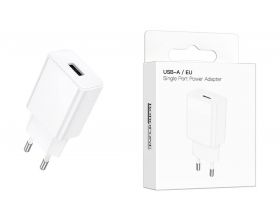 Сетевое зарядное устройство USB BOROFONE BA110A Lemi single port charger (белый)