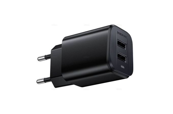 Сетевое зарядное устройство 2USB BOROFONE BAS81A Star dual-port charger (белый)