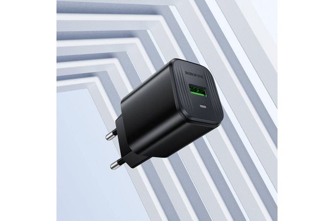 Сетевое зарядное устройство USB BOROFONE BAS82A Star single port QC3.0 charger (черный)
