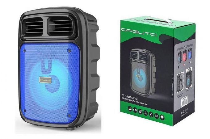 Портативная беспроводная колонка Орбита OT-SPB119 (синий)