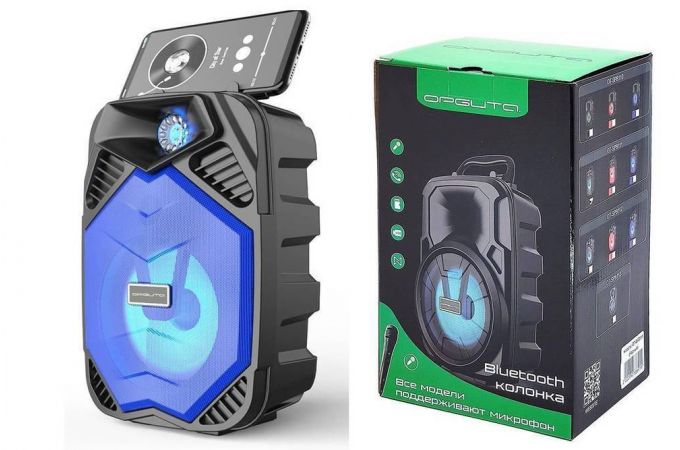Портативная беспроводная колонка Орбита OT-SPB112 (синий)