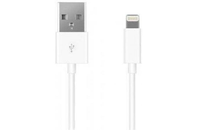 Кабель USB - Lightning Prime Line (7205) Apple 8-pin (белый) 2м