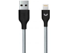 Кабель USB - Lightning Prime Line (7225) Apple 8-pin (серый) нейлон