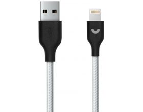 Кабель USB - Lightning Prime Line (7226) Apple 8-pin серебро нейлон