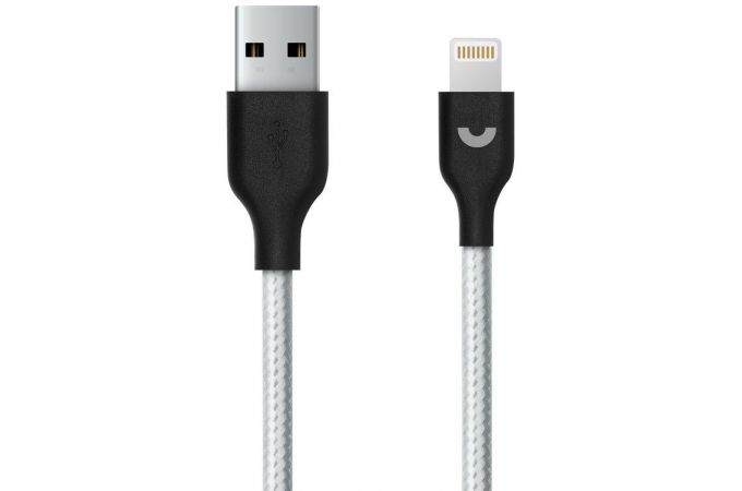 Кабель USB - Lightning Prime Line (7226) Apple 8-pin серебро нейлон