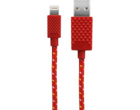 Кабель USB - Lightning Qumo (23597) Apple 8-pin MFI, 0.15м (красный)