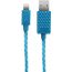 Кабель USB - Lightning Qumo (23598) Apple 8-pin MFI (синий) 0.15м