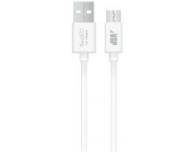 Кабель USB - MicroUSB BoraSCO (34849) 2A (белый) 1м