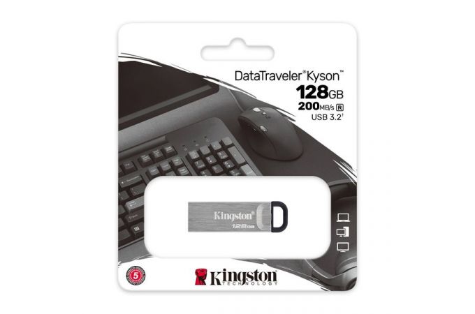 Флешка USB 2.0 Kingston DataTraveler Kyson 128Gb