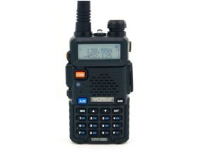 Рация Baofeng UV-5R двухдиапазонная UHF и VHF 5W, 128 каналов,  (400-520 +136-174 MHz) (LPD+PMR)