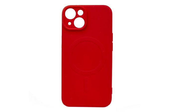 Чехол для iPhone 14 (6.1) MagSafe (красный)