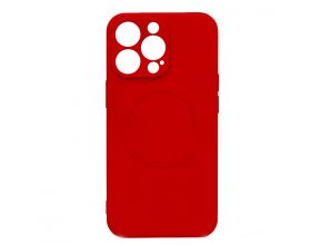 Чехол для iPhone 14 Pro (6.1) MagSafe красный