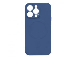 Чехол для iPhone 14 Pro (6.1) MagSafe (синий)