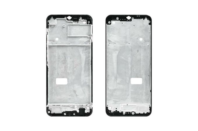 Средняя часть для Realme C15 (рамка дисплея) черный, с разбора
