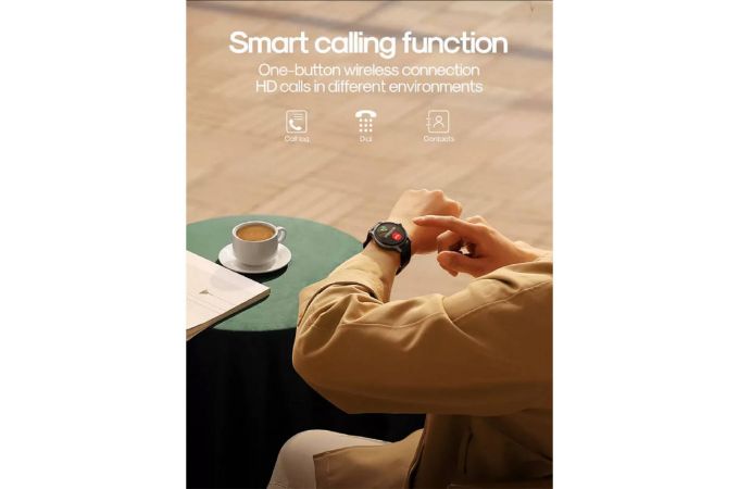 Смарт часы JoyRoom Classic Series JR-FC1 Smart Watch (Answer/Make Call) Dark Gray