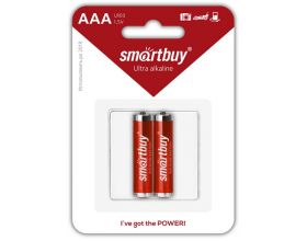 Батарейка алкалиновая Smartbuy LR03/286 BL2 2/ААА цена за блистер 2 шт (SBBA-3A02B)