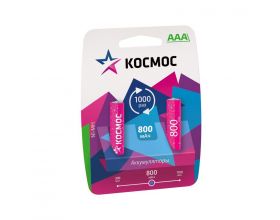 Аккумуляторы Космос R03 800mAh BL2 2/AAA 2шт