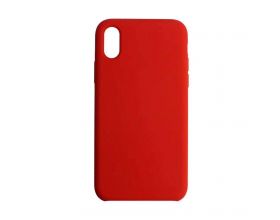 Чехол для iPhone XR Silicone Case Soft Touch открытый низ (ярко-красный) 14