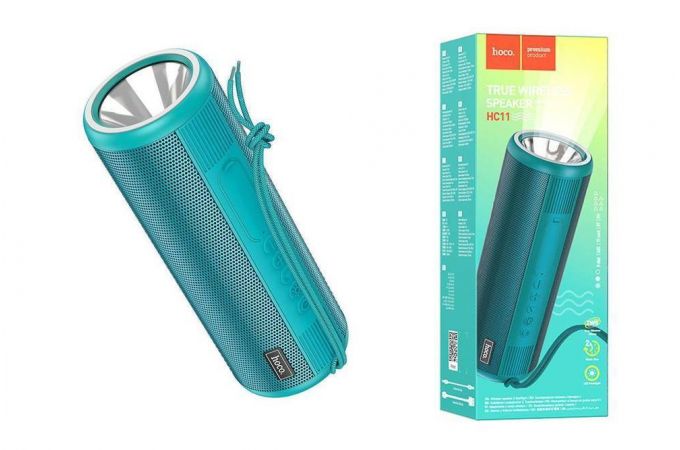 Портативная беспроводная колонка HOCO HC11 Bora sports BT светло (зеленый)