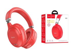 Наушники мониторные беспроводные HOCO W32 Sound magic BT wireless headphones Bluetooth (красный)