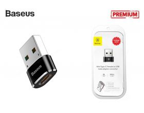Переходник/Адаптер BASEUS Male OTG, USB - Type-C, 5А, черный