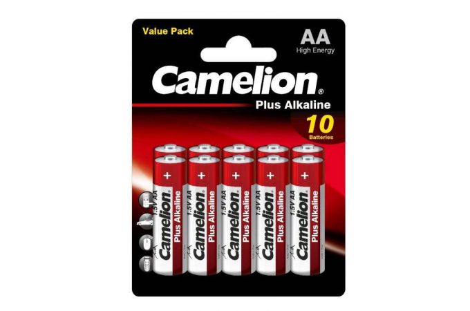 Батарейка алкалиновая Camelion LR6 AA /10BL  Plus Alkaline (цена за блистер 10 шт)