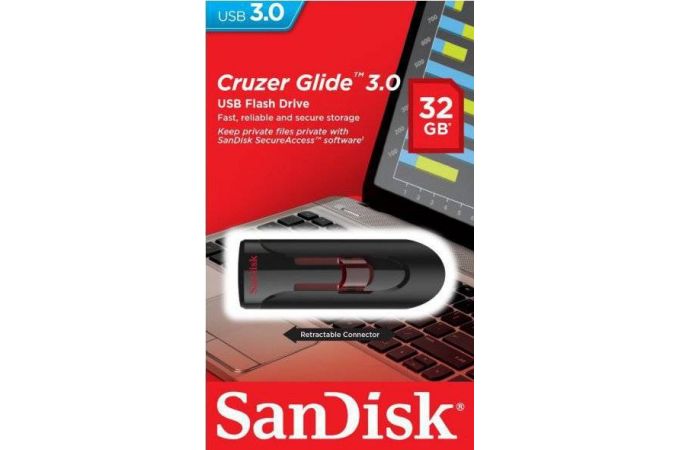 USB флеш накопитель 32 Gb SanDisk Cruzer Glide 3.0 USB 3.0 SDCZ600-032G-G35